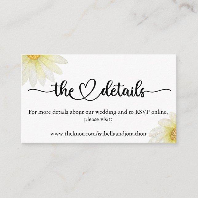Elegantes Calligrafy Wedding Website Enclosure Car Begleitkarte (Vorderseite)