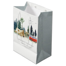 Elegantes Camping Hochzeit im Pinienwald Mittlere Geschenktüte