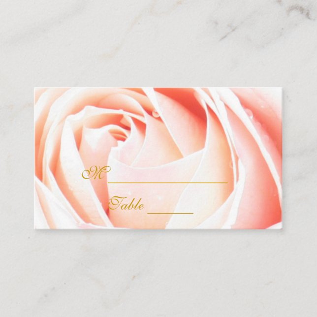 Élégantes Cartes de Placard Rose (Devant)