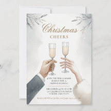 Elegantes Champagne Weihnachtsfest Party