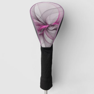 Elegantes Chaos moderne abstrakte rosa fraktale Ku Golf Headcover