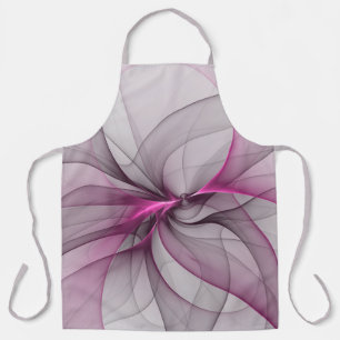 Elegantes Chaos moderne abstrakte rosa fraktale Ku Schürze