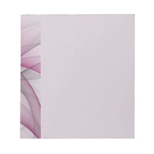 Elegantes Chaos moderne abstrakte rosa Fraktalkuns Notizblock