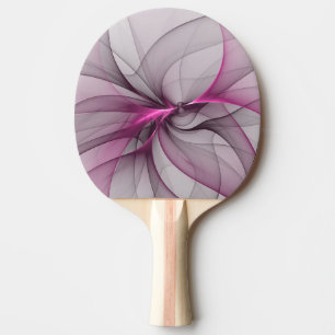 Elegantes Chaos moderne abstrakte rosa Fraktalkuns Tischtennis Schläger