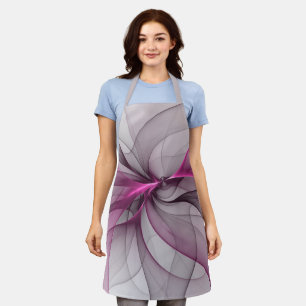 Elegantes Chaos Modernes Abstraktes Rosa Fraktal K Schürze