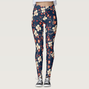 Elegantes Cherry Blossom Nahtloses Muster (10) Leggings