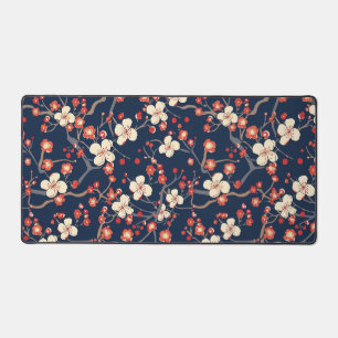 Elegantes Cherry Blossom Nahtloses Muster (10) Schreibtischunterlage