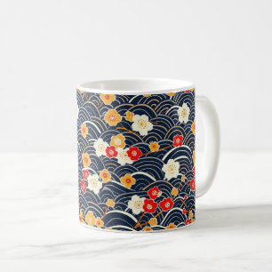 Elegantes Cherry Blossom Nahtloses Muster (12) Kaffeetasse
