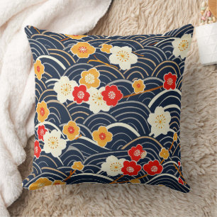 Elegantes Cherry Blossom Nahtloses Muster (12) Kissen