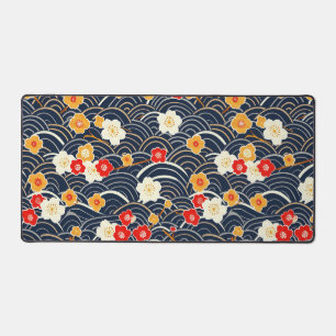 Elegantes Cherry Blossom Nahtloses Muster (12) Schreibtischunterlage