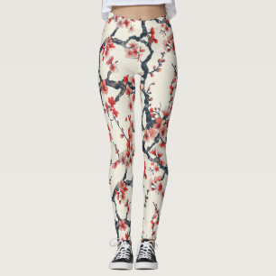 Elegantes Cherry Blossom Nahtloses Muster (13) Leggings