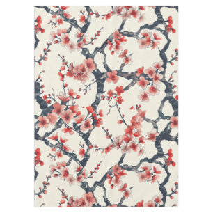Elegantes Cherry Blossom Nahtloses Muster (13) Tischdecke