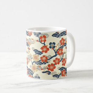 Elegantes Cherry Blossom Nahtloses Muster (14) Kaffeetasse