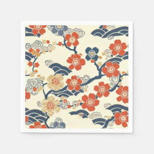 Elegantes Cherry Blossom Nahtloses Muster (14) Serviette