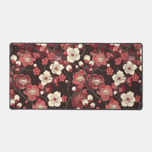 Elegantes Cherry Blossom Nahtloses Muster (16) Schreibtischunterlage