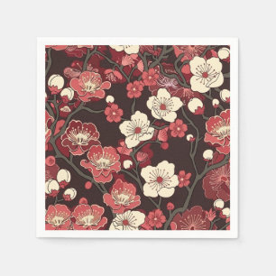 Elegantes Cherry Blossom Nahtloses Muster (16) Serviette