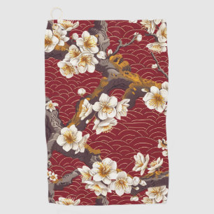 Elegantes Cherry Blossom Nahtloses Muster (17) Golfhandtuch