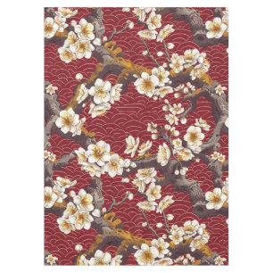 Elegantes Cherry Blossom Nahtloses Muster (17) Tischdecke