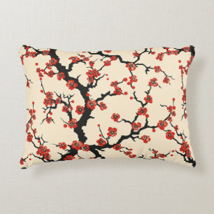 Elegantes Cherry Blossom Nahtloses Muster (1) Dekokissen