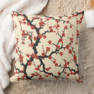 Elegantes Cherry Blossom Nahtloses Muster (1) Kissen