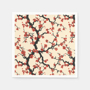 Elegantes Cherry Blossom Nahtloses Muster (1) Serviette
