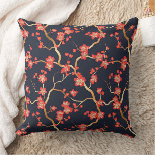 Elegantes Cherry Blossom Nahtloses Muster (3) Kissen
