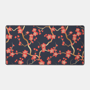 Elegantes Cherry Blossom Nahtloses Muster (3) Schreibtischunterlage