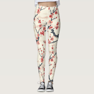 Elegantes Cherry Blossom Nahtloses Muster (5) Leggings