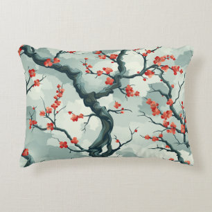 Elegantes Cherry Blossom Nahtloses Muster (7) Dekokissen