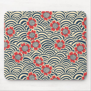 Elegantes Cherry Blossom Nahtloses Muster (8) Mousepad
