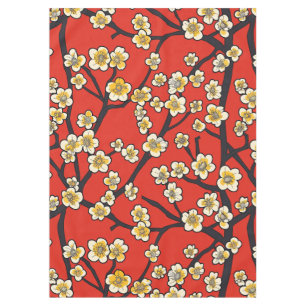 Elegantes Cherry Blossom Nahtloses Muster (9) Tischdecke