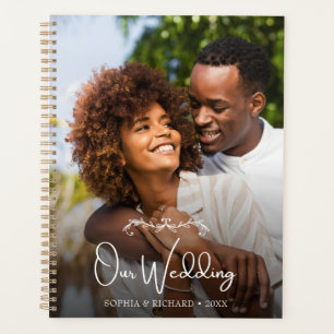 Elegantes Chic Calligraphy Script Custom-Foto Planer