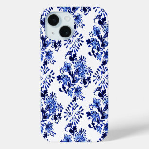 Elegantes Chic Dutch Delft Blumenmuster Case-Mate iPhone Hülle