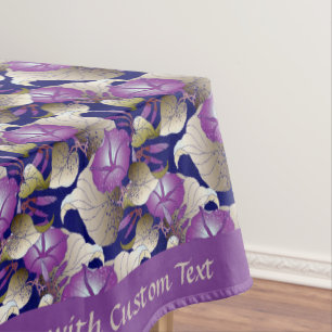 Elegantes Chic Lavender Purple Flowers Blumendesig Tischdecke