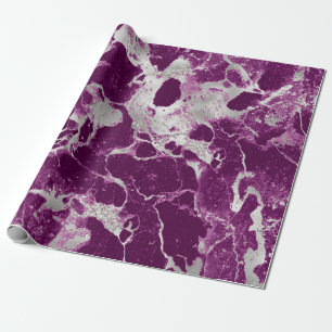 Elegantes Chic Lila Violet Abstraktes Muster Geschenkpapier