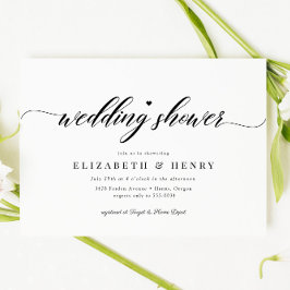 Elegantes Chic Polterabend Couples Brautparty Einladung