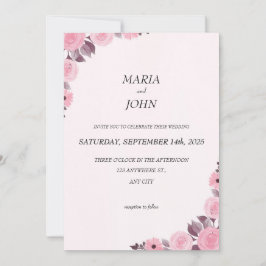 Elegantes Chic Romantisches Minimalistisch Classic Einladung