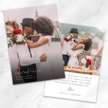 Elegantes Chic Script Wedding Foto