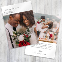 Elegantes Chic Script Wedding Foto