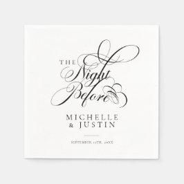 Elegantes Chic Wedding Probe Dinner Serviette