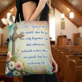 Elegantes Christliches Bibelkreuz Ostern Tasche