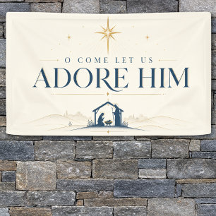 Elegantes christliches Weihnachten Banner