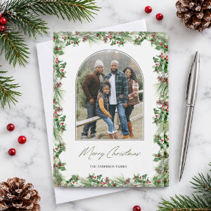 Elegantes christliches Weihnachtsfoto Feiertagskarte