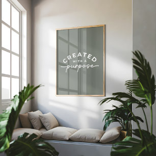 Elegantes christliches Zitat Poster