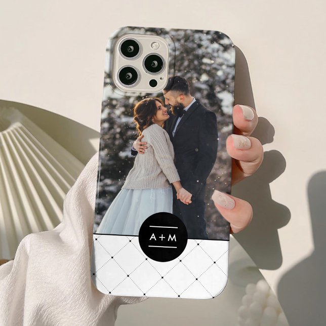 Elegantes Circle Monogramm Case-Mate iPhone Hülle (Von Creator hochgeladen)