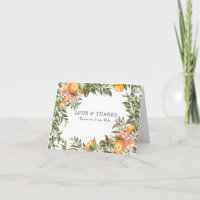 Elegantes Citrus Orchard Hochzeit Foto Vielen Dank