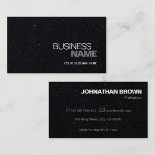 Elegantes Classic Simple Black Kraft Paper Schlich Visitenkarte