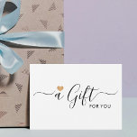 Elegantes Clean Imitate Gold Herzgutschein<br><div class="desc">Elegante Geschenkgutscheine für Beauty- oder Modeprofis. Einfaches elegantes Design mit IMITATE goldenem Herzenssymbol.</div>