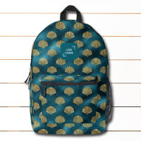 Elegantes Coastal Gold Seashell Logo Corporate