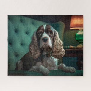 Elegantes Cocker Spaniel Klassisches Porträt-Desig